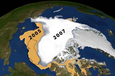 Băng tan có sự liên quan đến hiện tượng thời tiết cực đoan